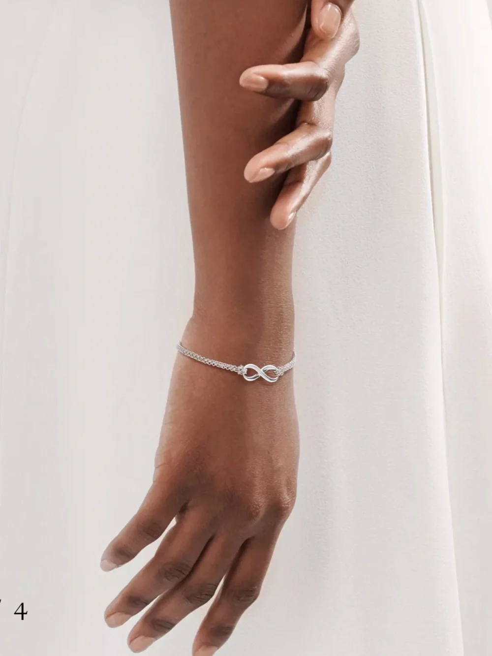 Tiffany Infinity - Sterling Silver Double Chain Bracelet